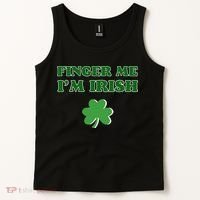 Funny Finger Me I’m Irish St Patrick’s Day Tank Top thumb 2