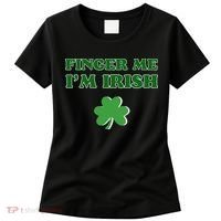 Funny Finger Me I’m Irish St Patrick’s Day Women's T-Shirt thumb 0