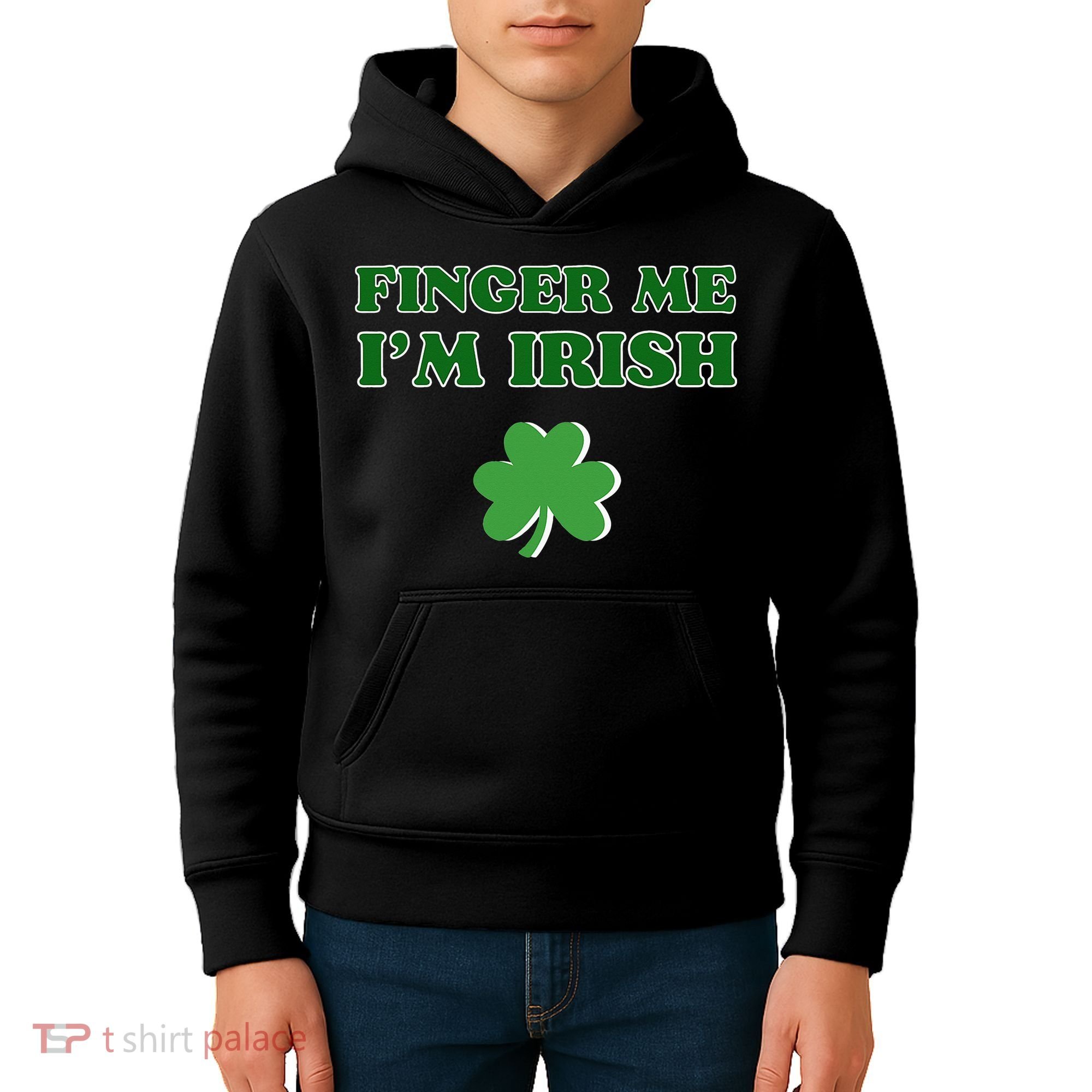 Funny Finger Me I’m Irish St Patrick’s Day Kids Hoodie