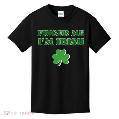 Funny Finger Me I’m Irish St Patrick’s Day Kids T-Shirt