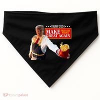 French Fry Make French Fries Great Again USA-Made Doggie Bandana thumb 0