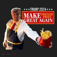 French Fry Make French Fries Great Again Golf Towel thumb 3