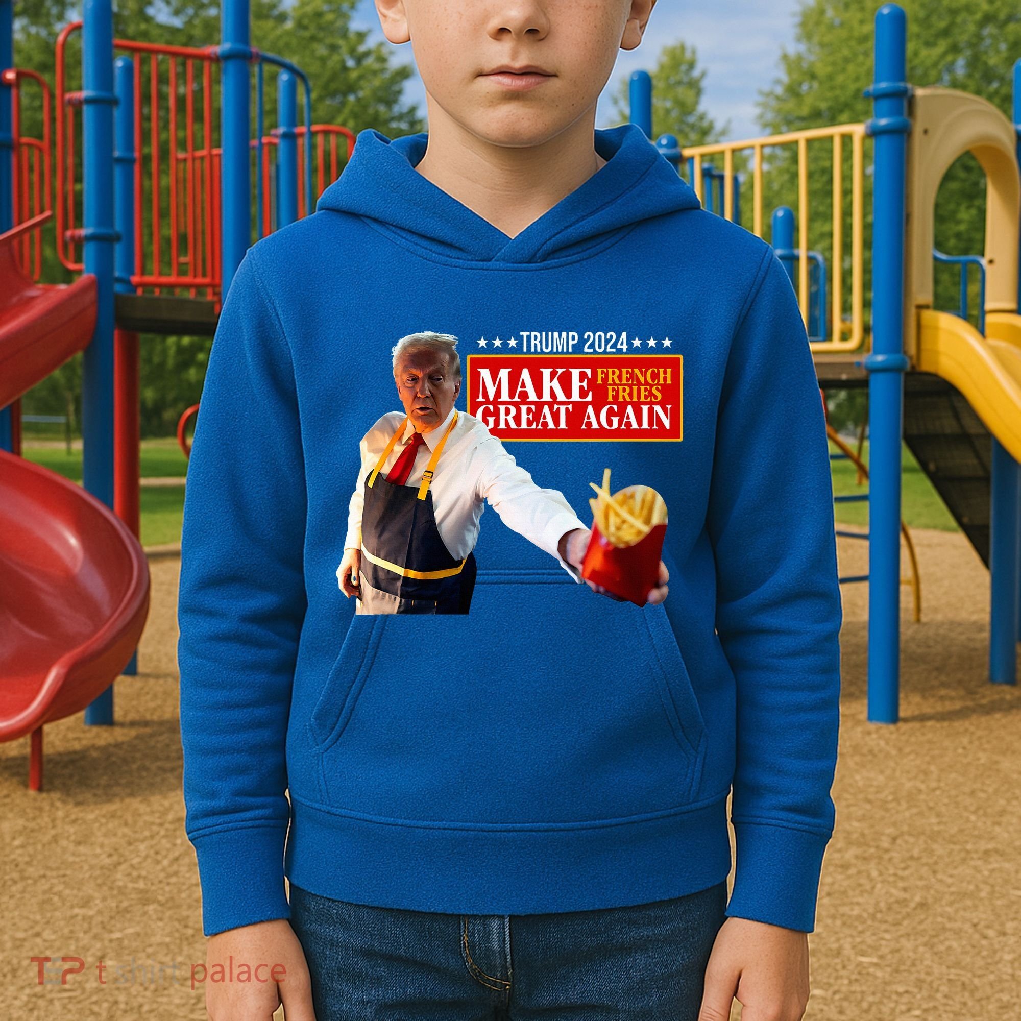 French Fry Make French Fries Great Again Kids Hoodie