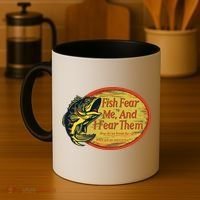 Fish Fear Me And I Fear Them How Do We Break The Cycle Coffee Mug thumb 4