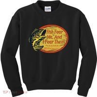Fish Fear Me And I Fear Them How Do We Break The Cycle Kids Sweatshirt thumb 0