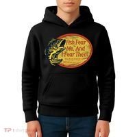 Fish Fear Me And I Fear Them How Do We Break The Cycle Kids Hoodie thumb 4