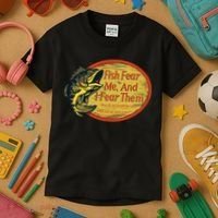 Fish Fear Me And I Fear Them How Do We Break The Cycle Kids T-Shirt thumb 3