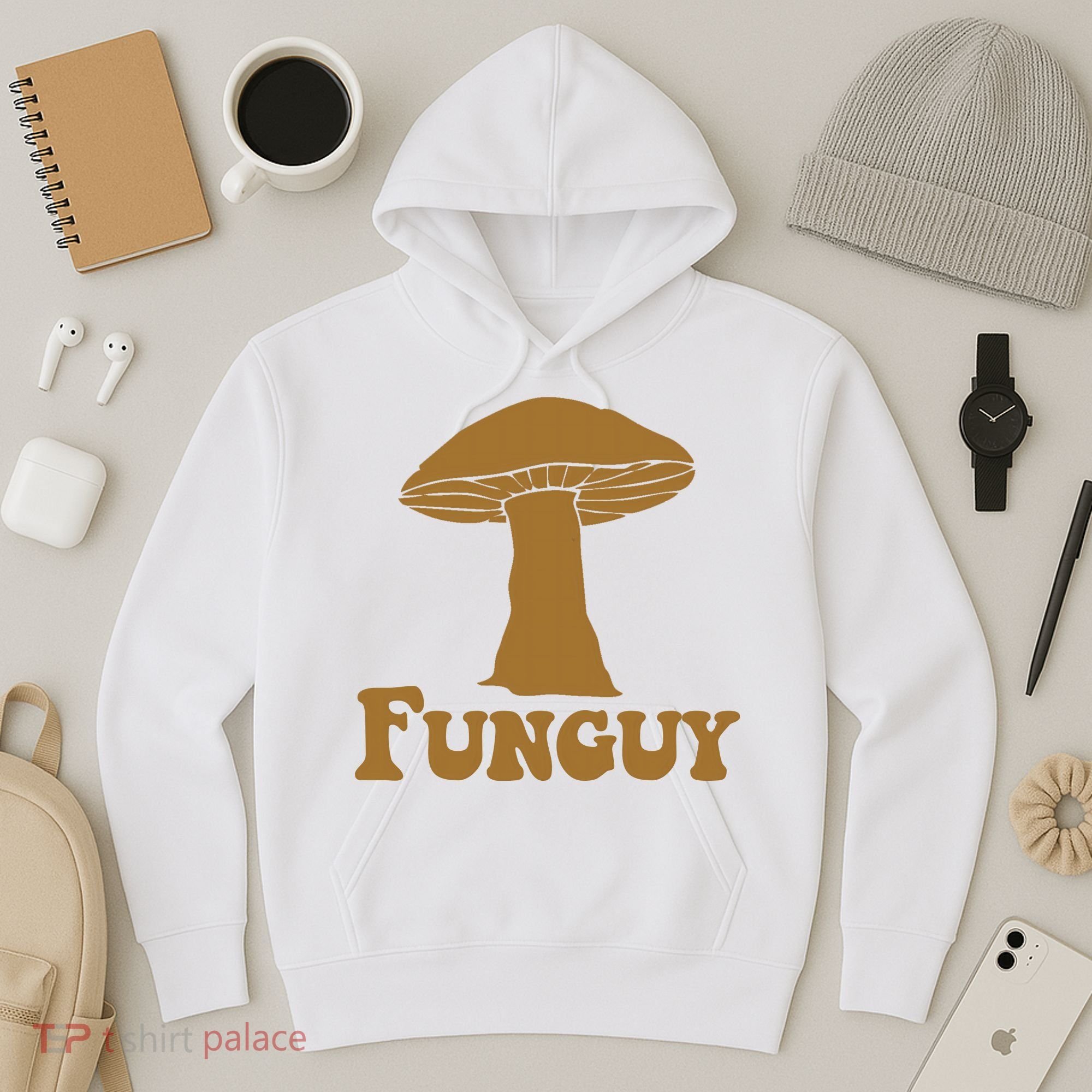Funguy Funny Mushroom Fun Guy Hoodie