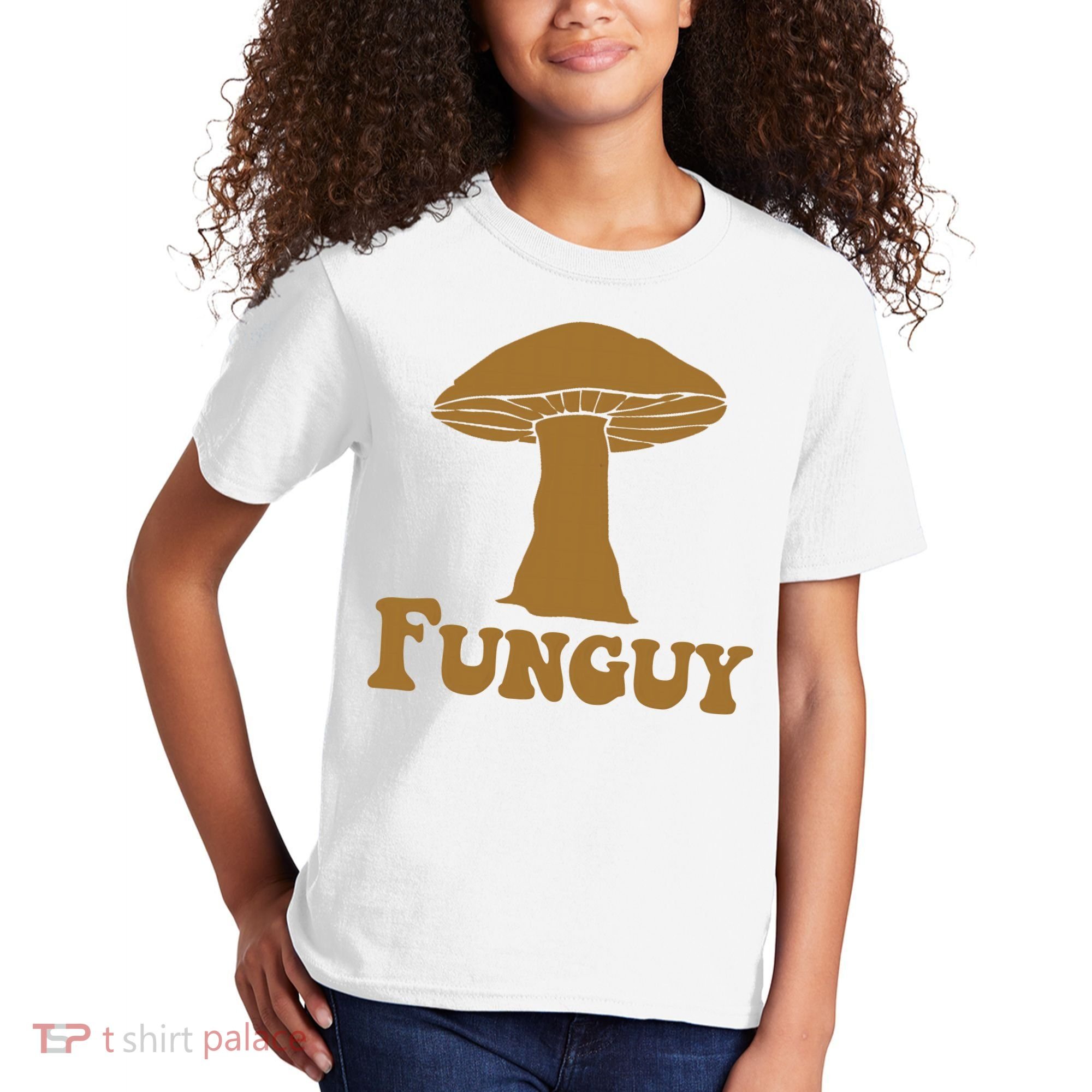 Funguy Funny Mushroom Fun Guy Kids T-Shirt