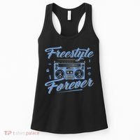 Freestyle Forever Music Boom Box Radio Love Music Women's Tank Top thumb 0