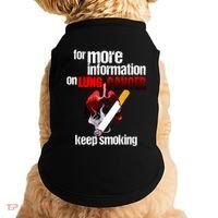 Funny For More Information On Lung Cancer Keep Smoking Gift Doggie Tank thumb 0