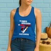 Funny For More Information On Lung Cancer Keep Smoking Gift Women's Tank Top thumb 2