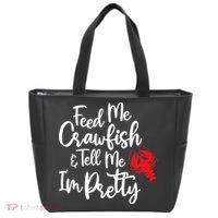 Funny Feed Me Crawfish & Tell Me I'm Pretty Tee Tote Bag thumb 0
