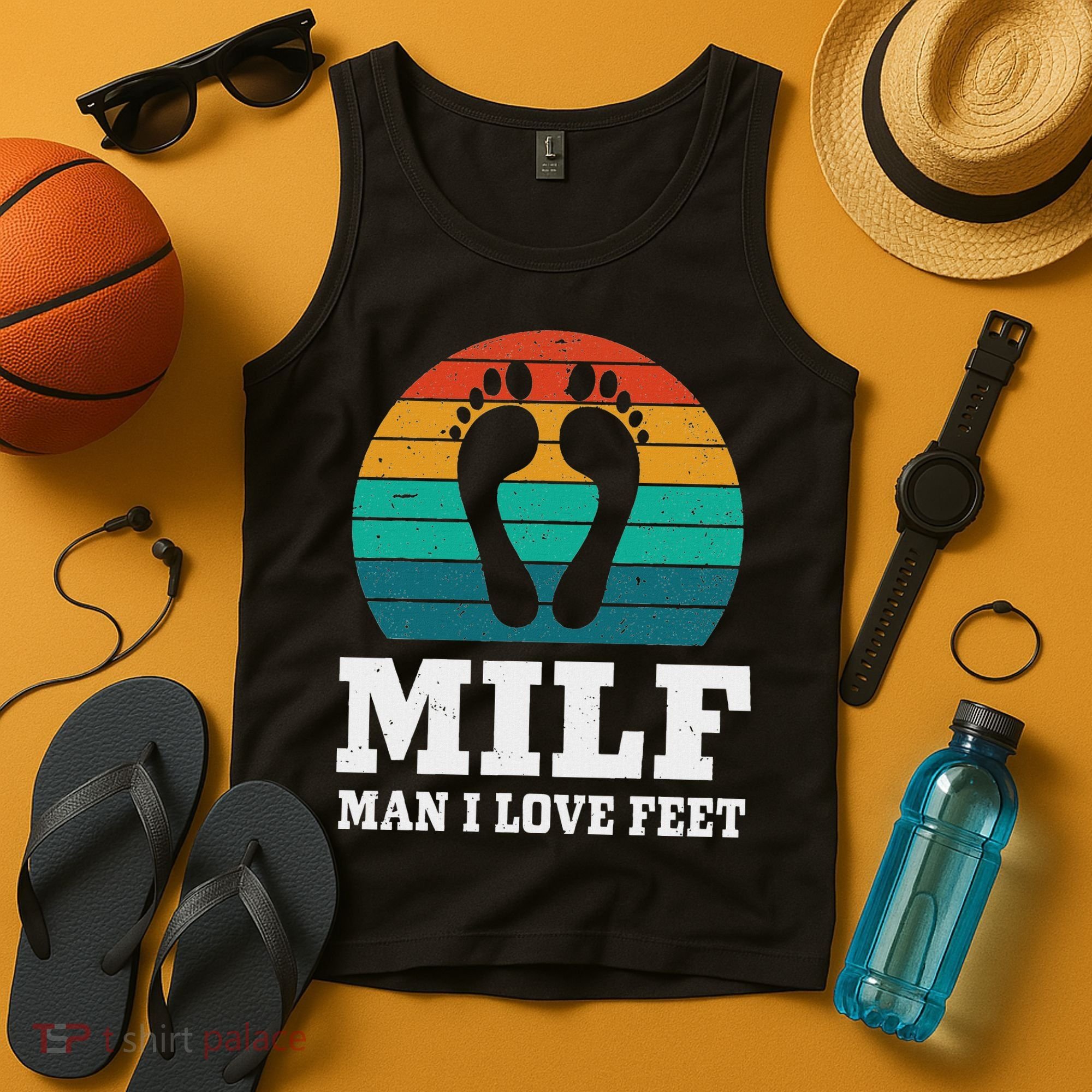 Foot Fetish Milf Man I Love Feet Tank Top