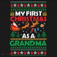 Funny Family My 1st First Christmas As A Grandma Ugly Xmas Meaningful Gift Ornament thumb 1