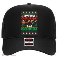 Funny Family My 1st First Christmas As A Grandma Ugly Xmas Meaningful Gift Hat thumb 0