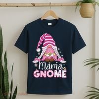 Flower For Mom Gnomies Cute Gnome Mom Happy MotherS Day T-Shirt thumb 2