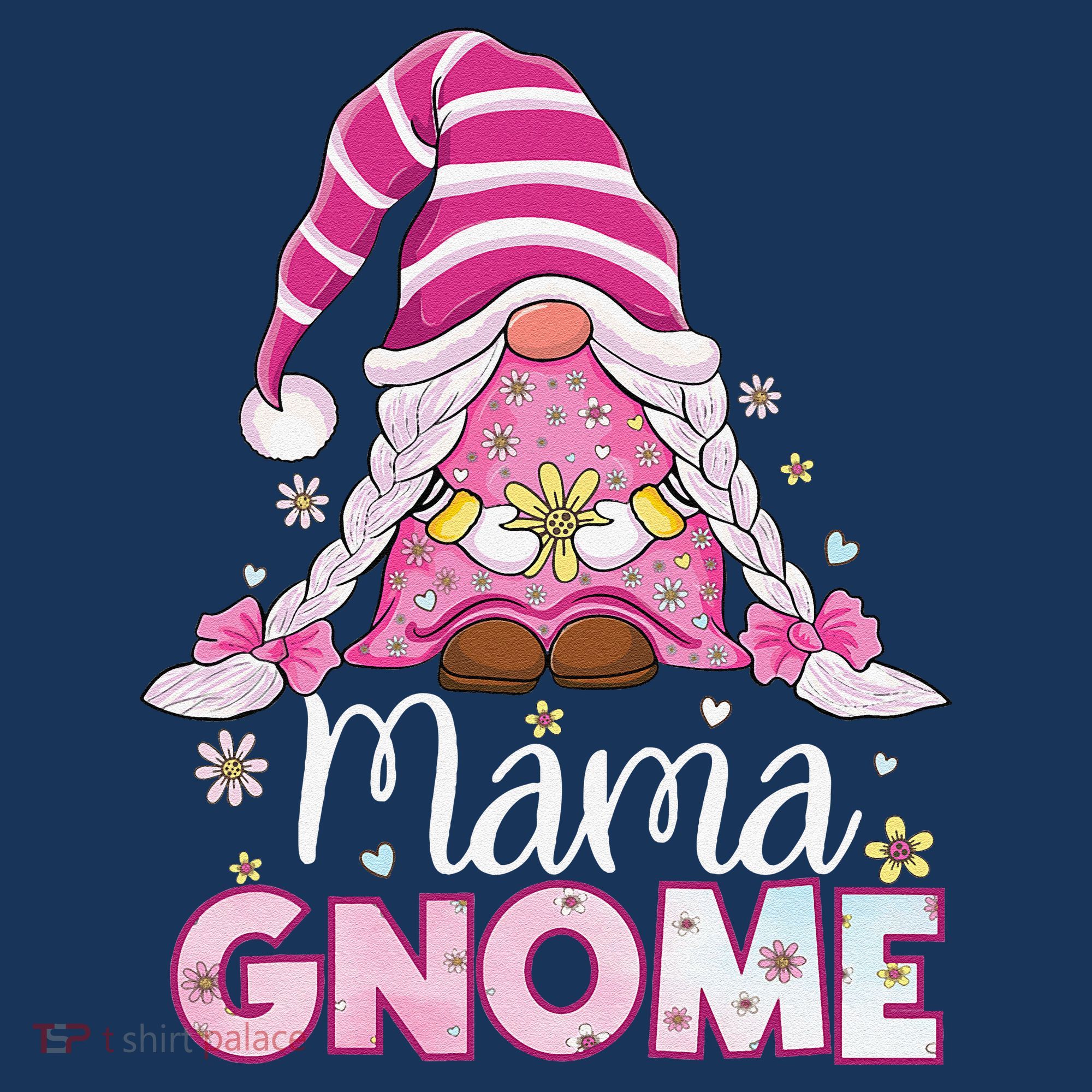 Flower For Mom Gnomies Cute Gnome Mom Happy MotherS Day Polo