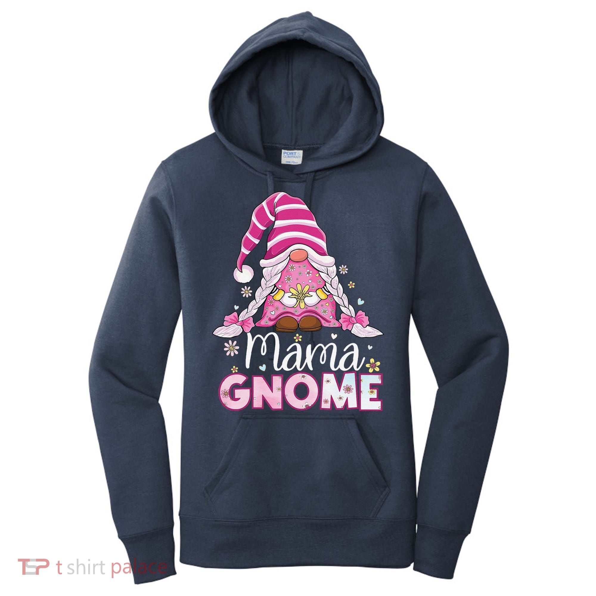Flower For Mom Gnomies Cute Gnome Mom Happy MotherS Day Women's Hoodie