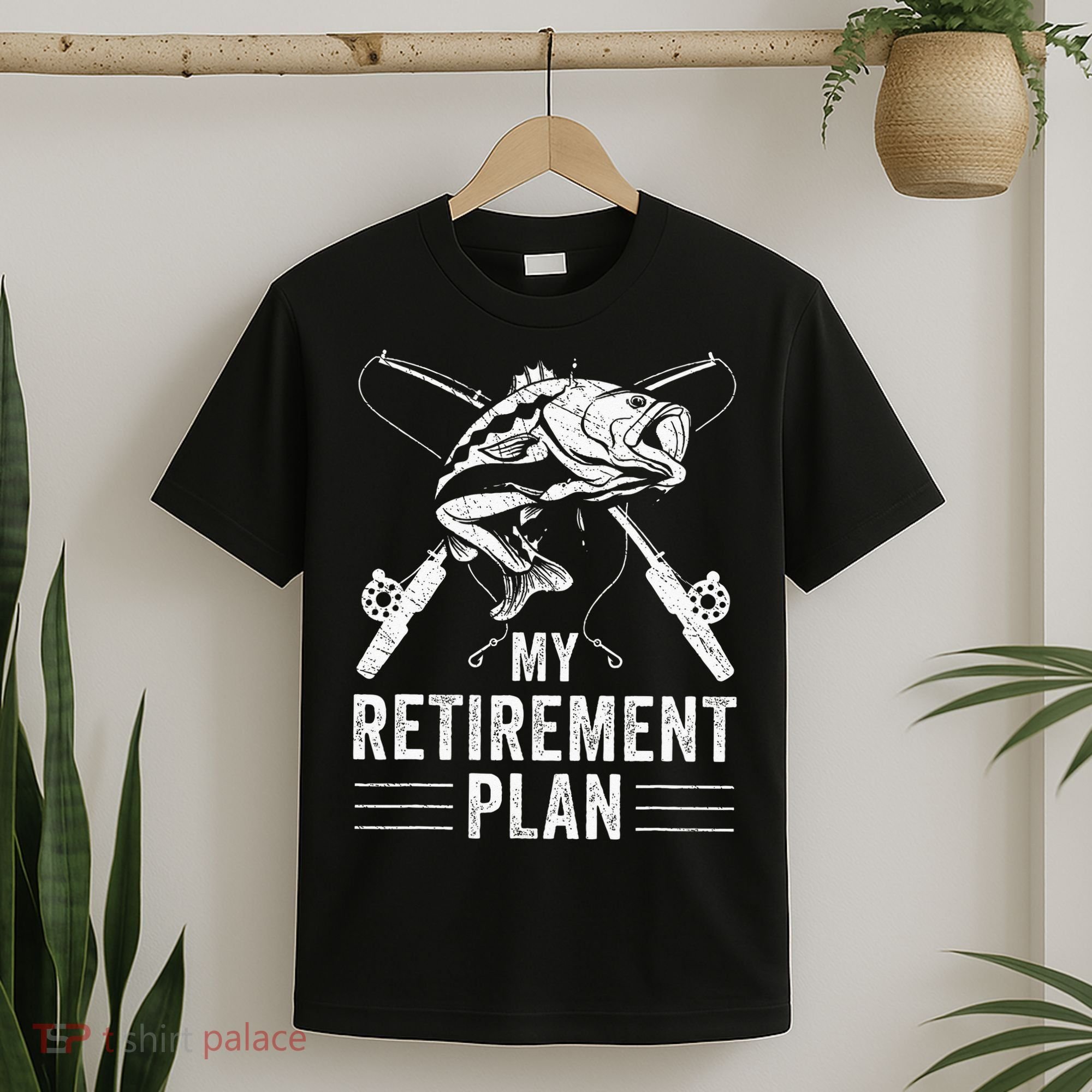 Funny Fishing My Retirement Plan Fishing T-Shirt