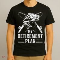 Funny Fishing My Retirement Plan Fishing T-Shirt thumb 3