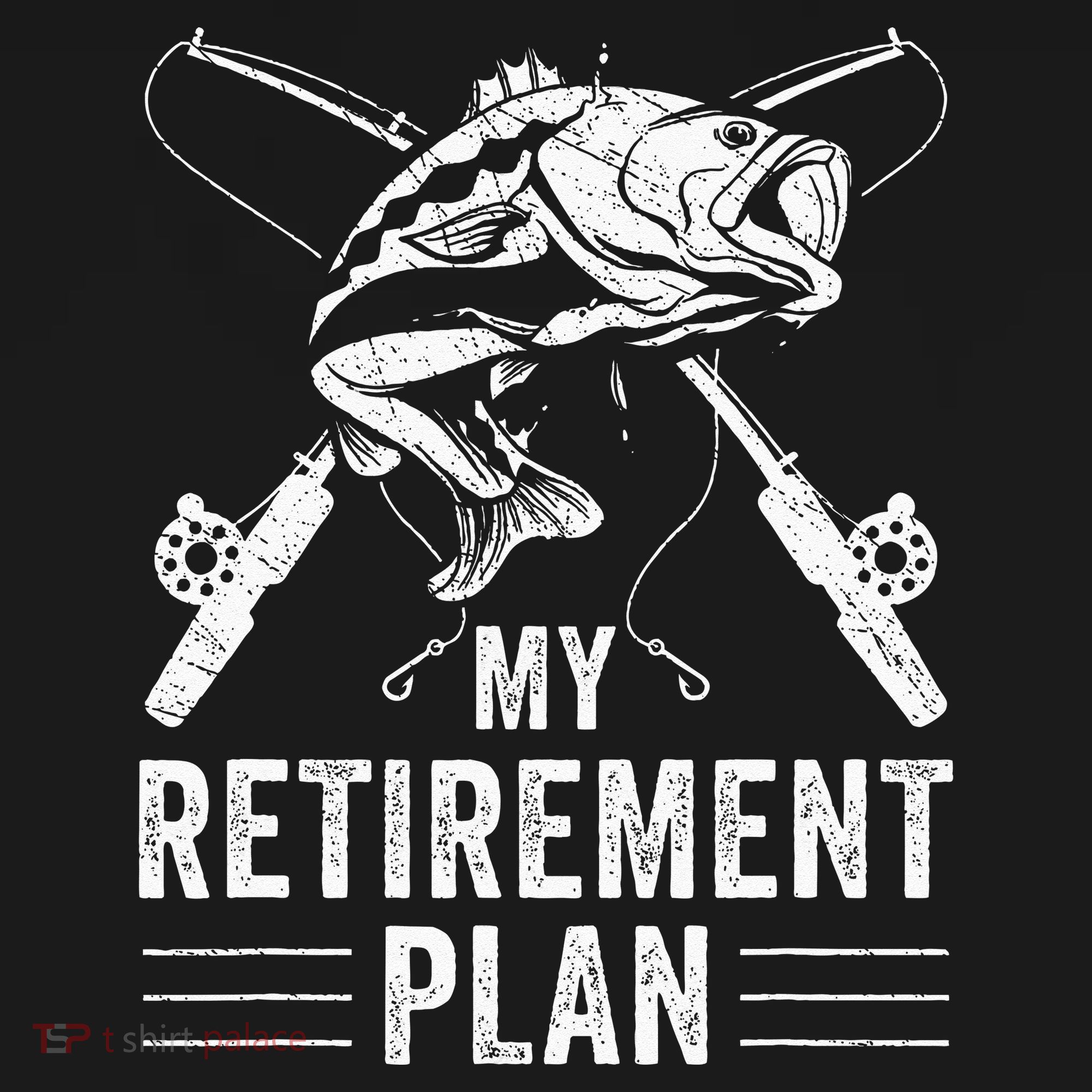Funny Fishing My Retirement Plan Fishing V-Neck T-Shirt