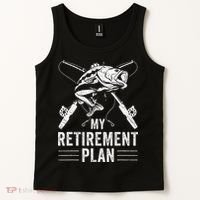 Funny Fishing My Retirement Plan Fishing Tank Top thumb 2