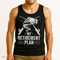 Funny Fishing My Retirement Plan Fishing Tank Top thumb 3
