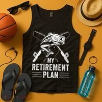 Funny Fishing My Retirement Plan Fishing Tank Top thumb 4