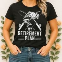 Funny Fishing My Retirement Plan Fishing Women's T-Shirt thumb 2