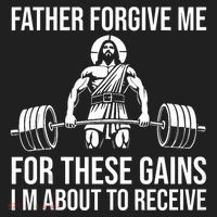 Father Forgive Me For These Gains Funny Gym Motivation Women's Sweatshirt thumb 2