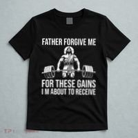 Father Forgive Me For These Gains Funny Gym Motivation T-Shirt thumb 5