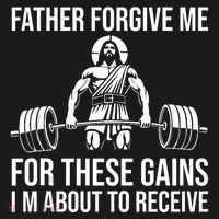 Father Forgive Me For These Gains Funny Gym Motivation Women's Hoodie thumb 2