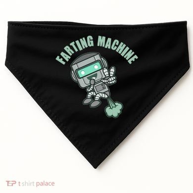 Funny Farting Machine Robot USA-Made Doggie Bandana