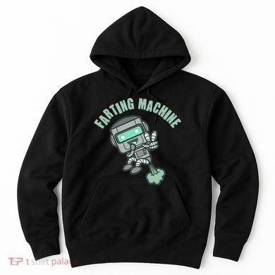 Funny Farting Machine Robot Hoodie
