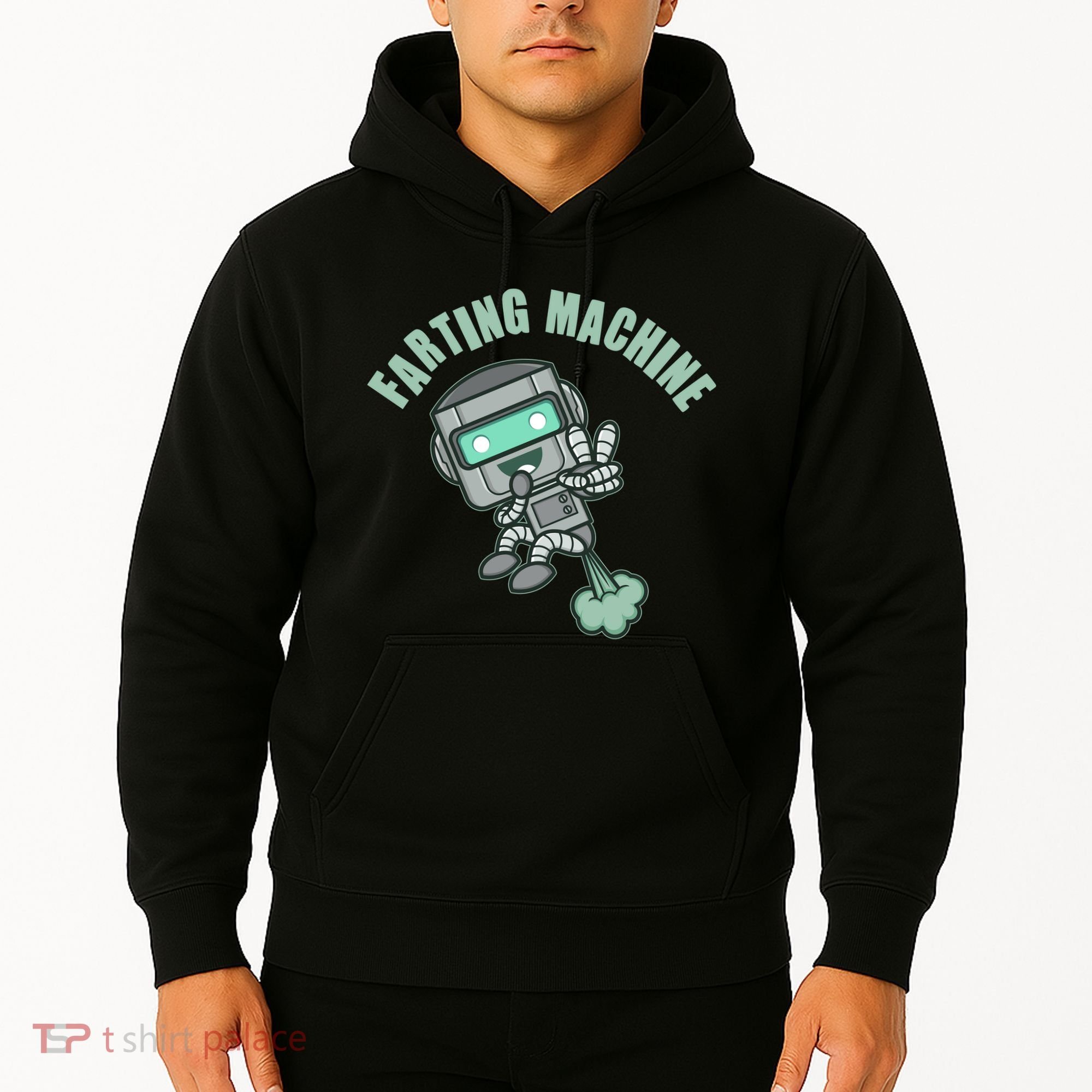 Funny Farting Machine Robot Hoodie