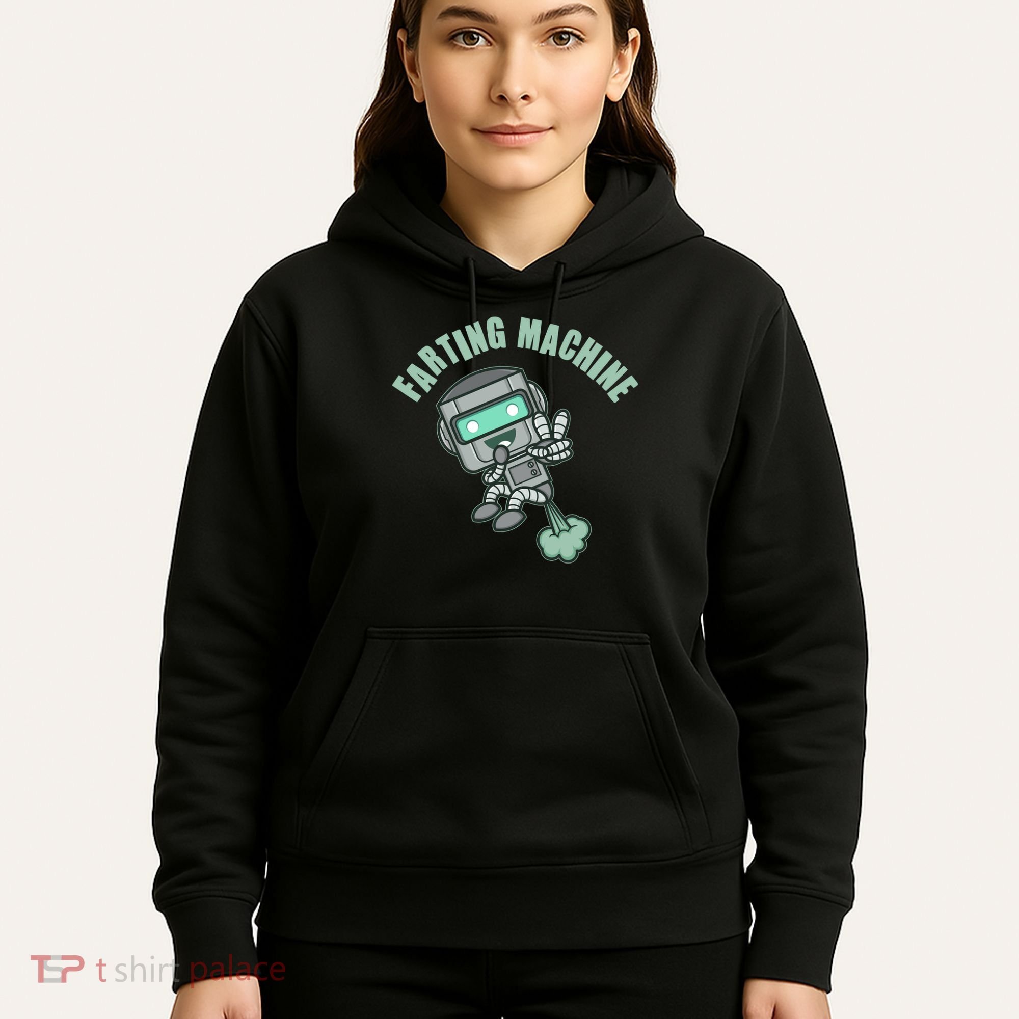 Funny Farting Machine Robot Hoodie