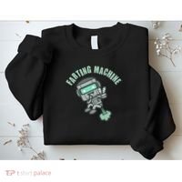 Funny Farting Machine Robot Sweatshirt thumb 2