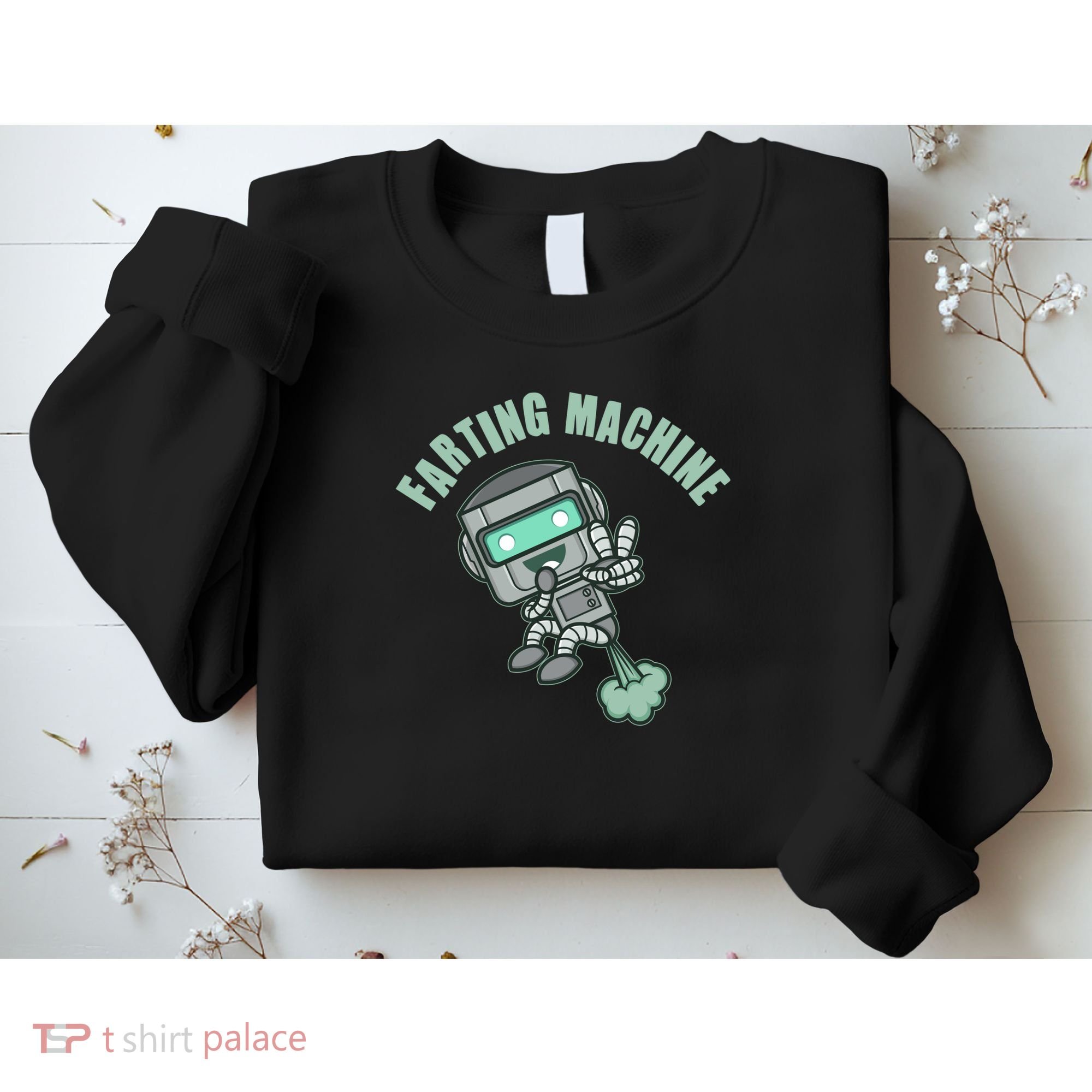Funny Farting Machine Robot Sweatshirt