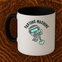 Funny Farting Machine Robot Coffee Mug thumb 2