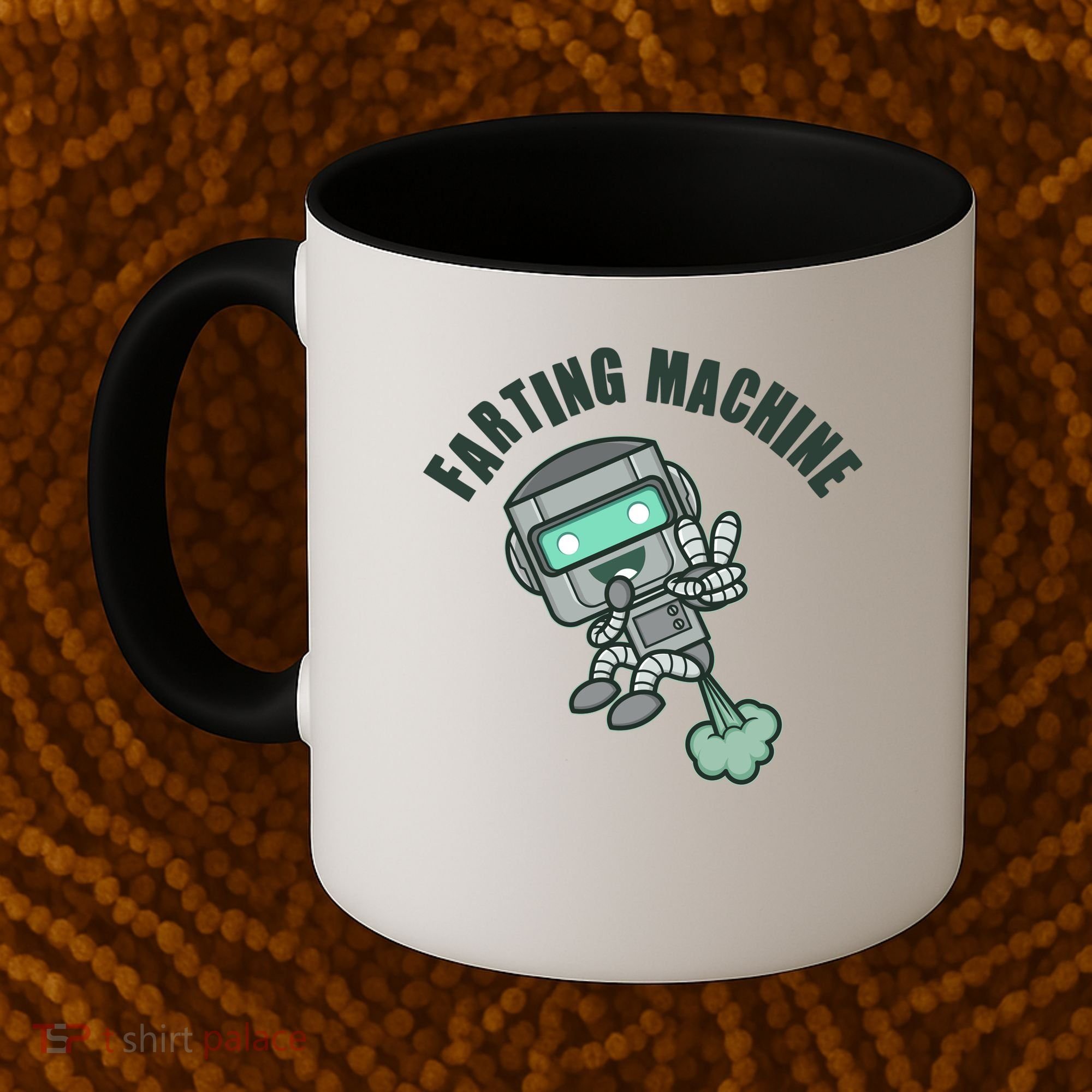 Funny Farting Machine Robot Coffee Mug
