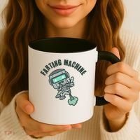 Funny Farting Machine Robot Coffee Mug thumb 3