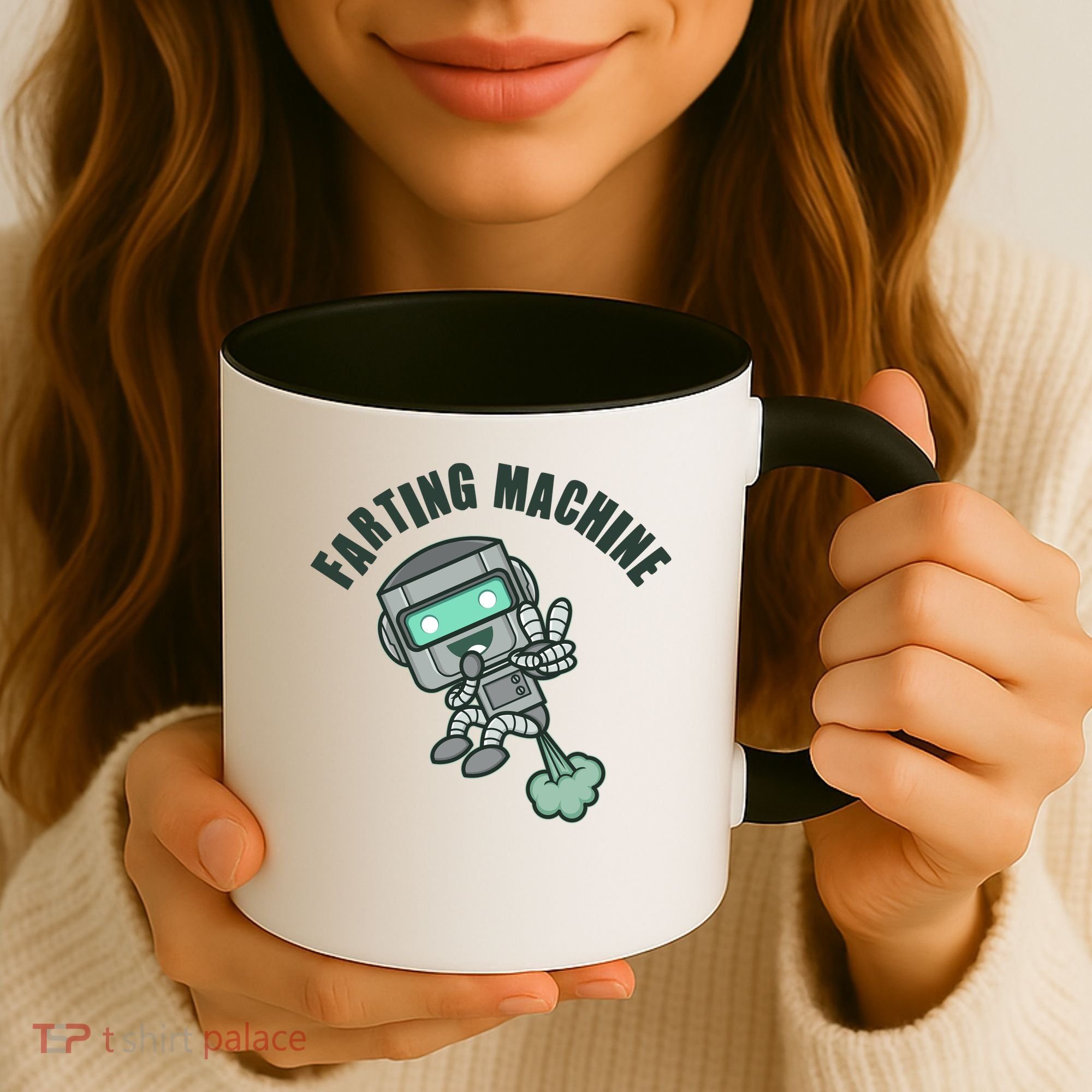 Funny Farting Machine Robot Coffee Mug