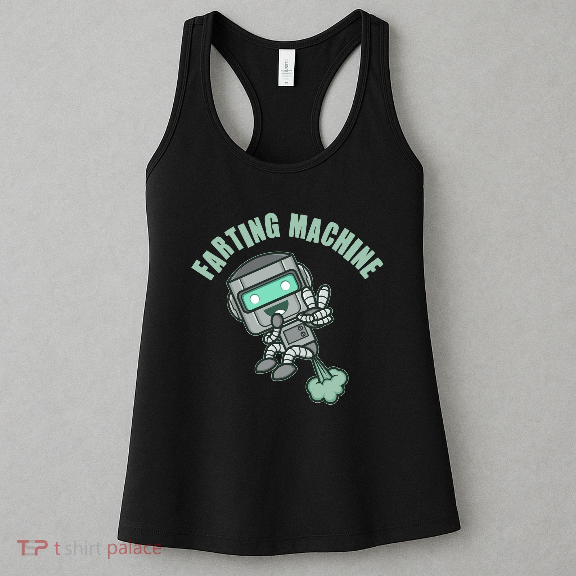 Funny Farting Machine Robot Women's Tank Top