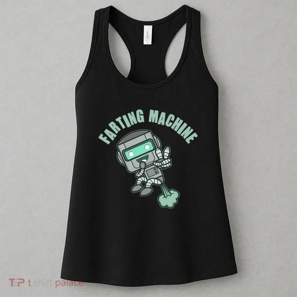 Funny Farting Machine Robot Women's Tank Top