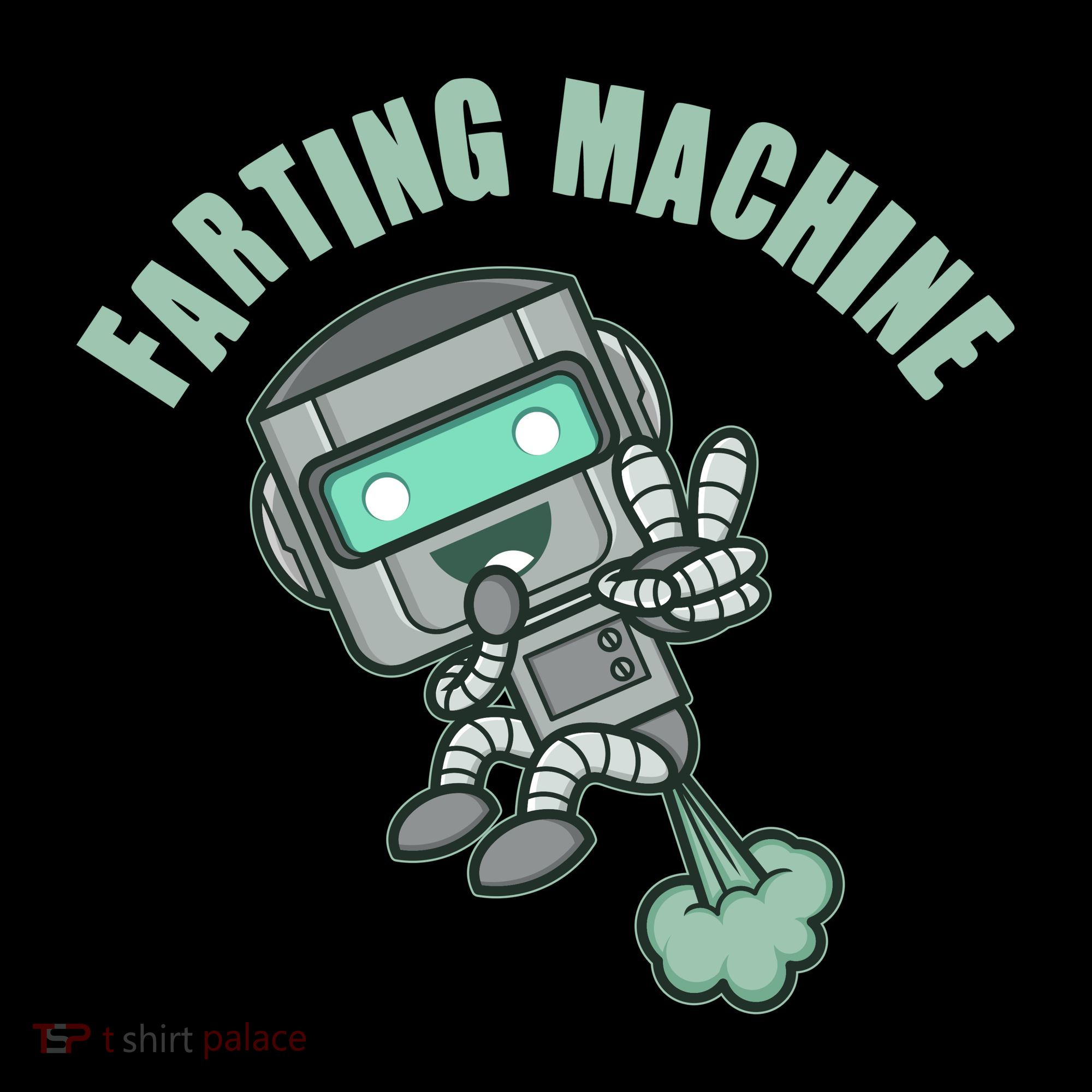 Funny Farting Machine Robot Women's Tank Top
