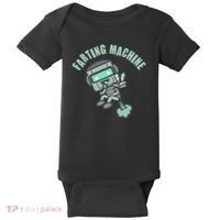 Funny Farting Machine Robot Baby Bodysuit thumb 0