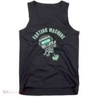Funny Farting Machine Robot Tank Top thumb 0