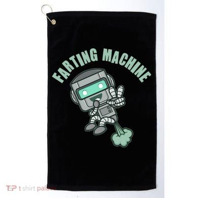 Funny Farting Machine Robot Golf Towel