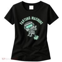 Funny Farting Machine Robot Women's T-Shirt thumb 0